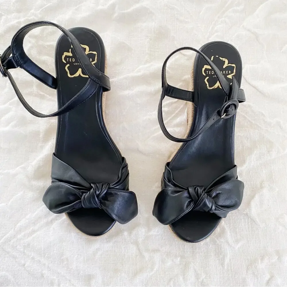 Ted Baker Bryanah Wedge Sandal New $195